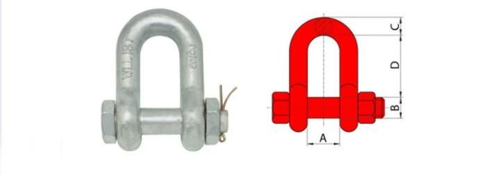 G2130 Stainless Steel Bolt Type Safety Bow Shackle Anchor Shackles