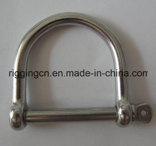 Customized Special Size Long D Shackle in Ss 316