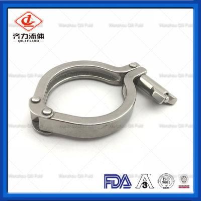 SS304 Sanitary Stainless Steel Double Pin Clamp