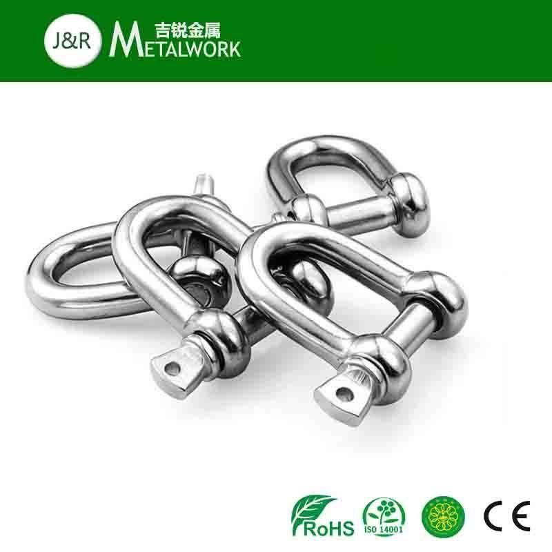 Us Standard Stainless Steel SS304 SS316 Galvanized Bow Shackle