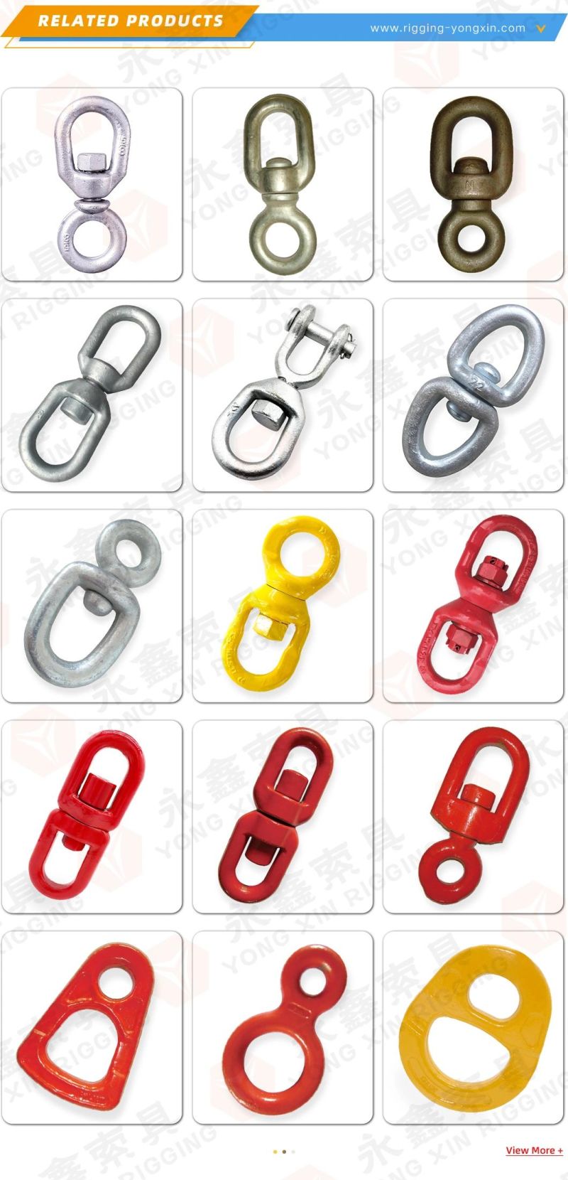 High Quality G-402 Stainless Steel AISI304 Precision Casting Swivel Eye and Eye Swivel