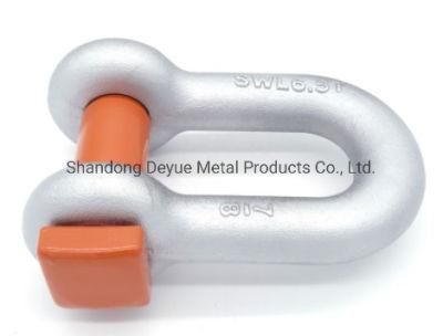 European Type 304/306 Stainless Steel Long D Shackle for Connecting Captive Screw Pin