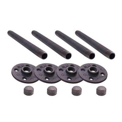 Black Malleable Iron Flanges Pipe Fittings Wall Flanges for Brackets