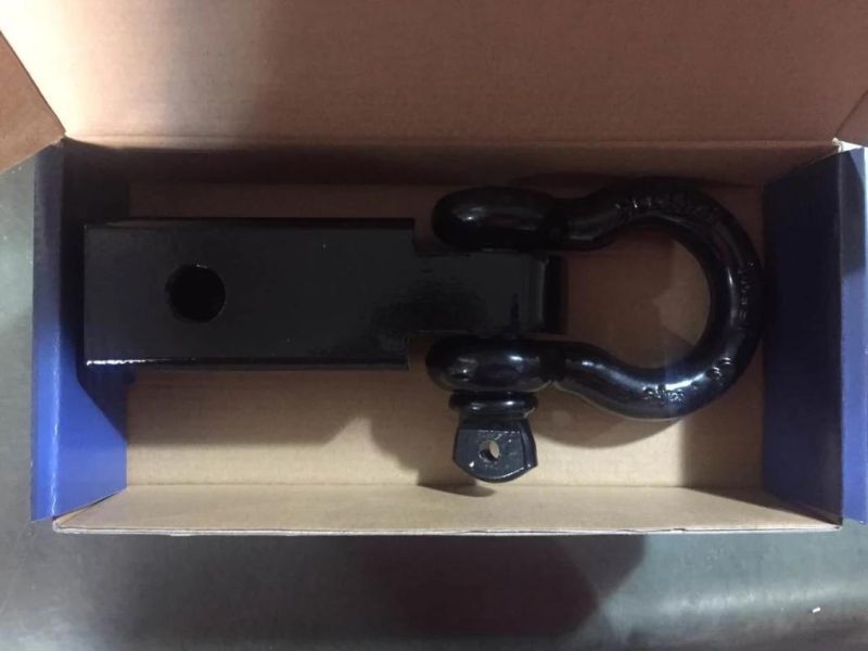 2inch Shackle Hitch Receiver Hitch with 3/4" Bow Shackle for Recovery Gear