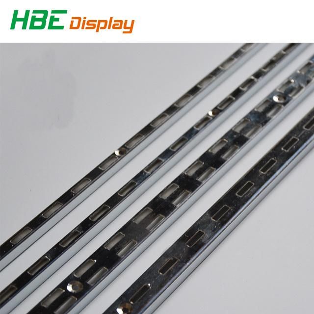 Supermarket Single Double Slot Shelving Strips for Wall Decoration