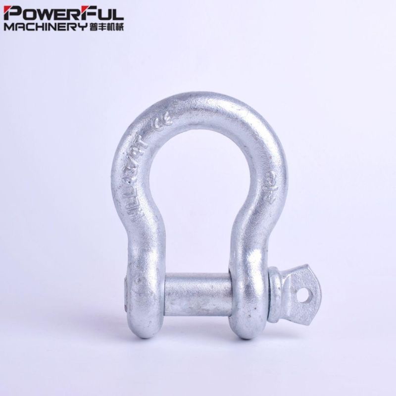 Hardware Products Us Type Drop Forged Galvanized Screw Pin G209 Anchor Bow Steel Shackle