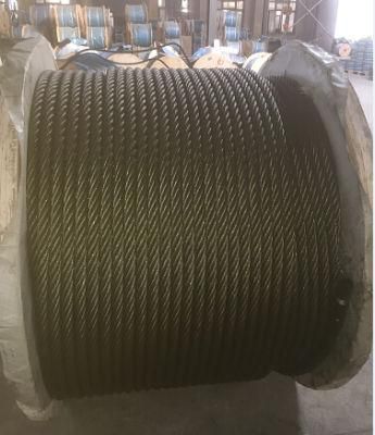 Ungalvanized Rope 6X19+Iwrc with Yellow Grease and Good Quality