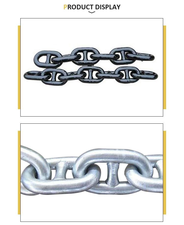 Grade U2, U3 Stud Link Anchor Chains, Alloy Steel, Self Colored