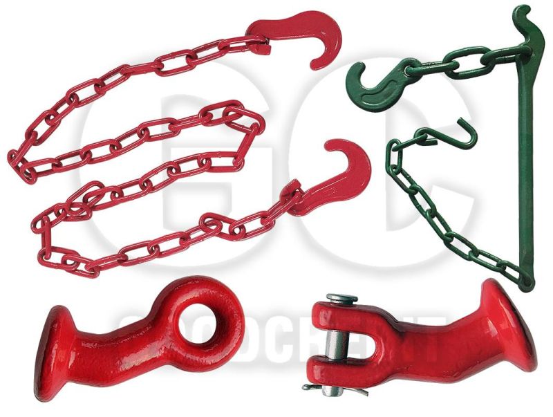 G70 Transport Chain Lashing Chain Alloy Steel Link Chain with Grab Hook