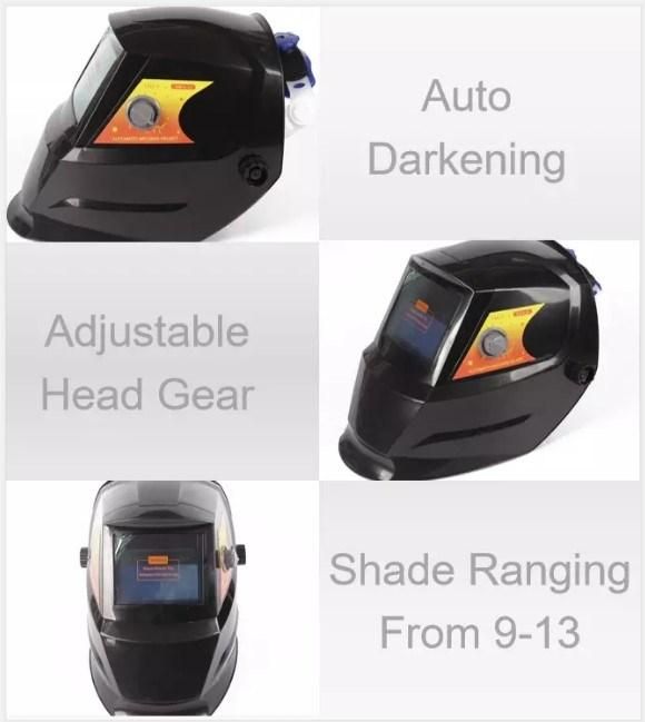 High Precision Hot Sale Auto-Darkening Welding Helmet with Flag Painting