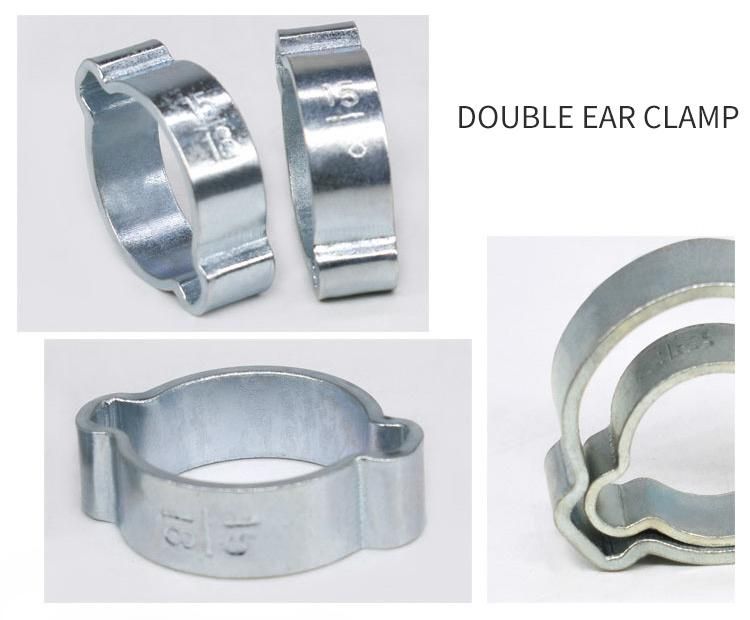 Double Two Ear Clamp Ear Hose Clip