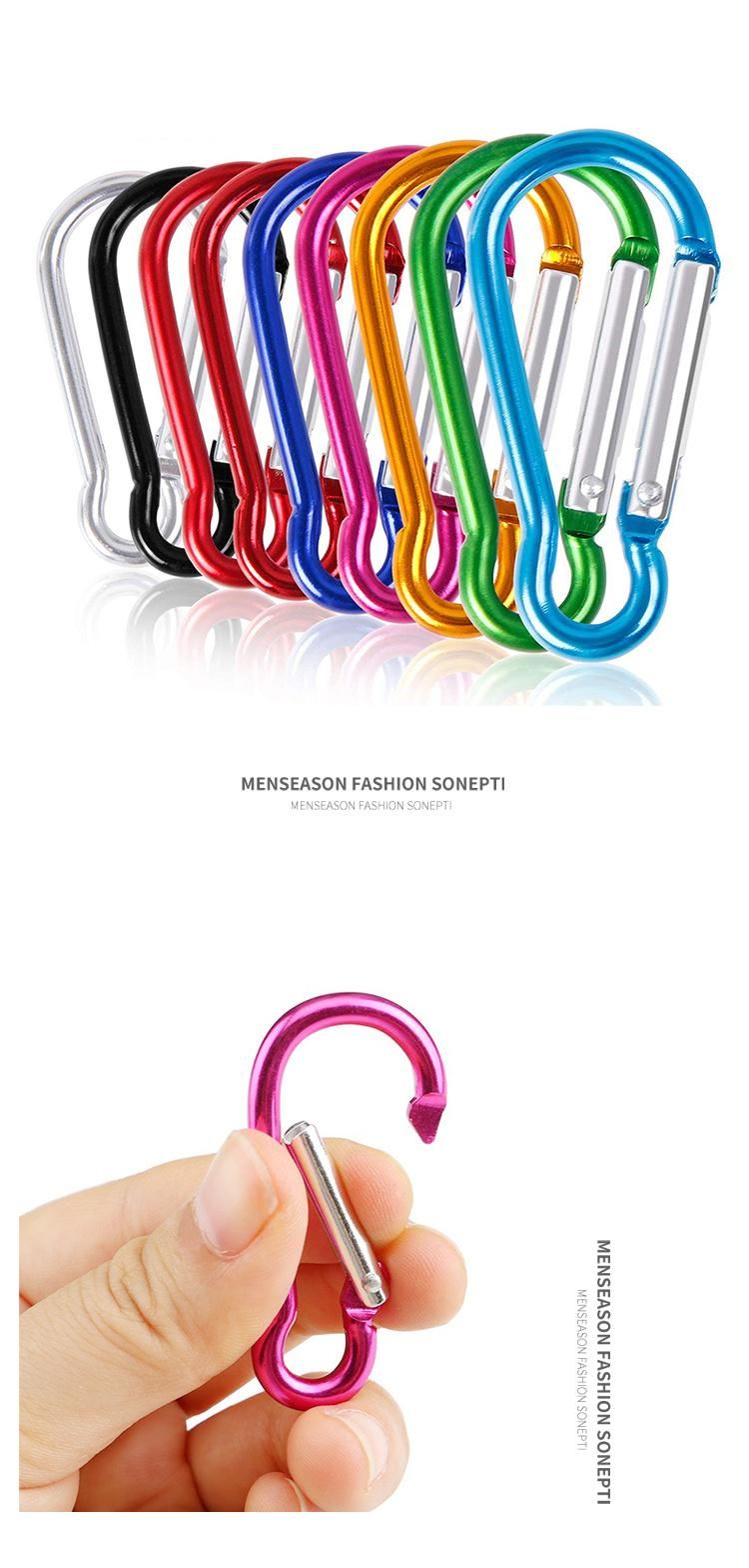 High Quality 60mm Muliti-Colored Aluminum Alloy Gourd Shaped Carabiner