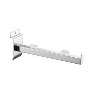 Chrome Wall Mounted Display Hook/Glass Shelf Bracket for Shopfitting