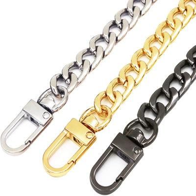 Iron Bag Chains Shoulder Straps with Metal Slide Hook Buckles for DIY Handbags Crafts