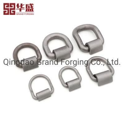 Hot Forging Parts Rigging Hardware Accessories Marine Hardware Drop Forged Carbon Steel Container Corner Lashing D Ring Trailer Ring