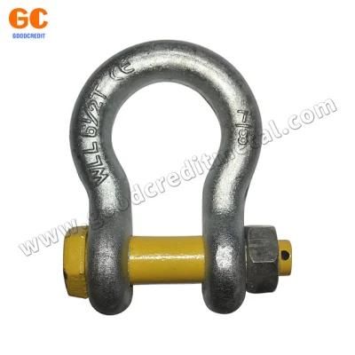 Wholesale Hardware Rigging Electro Galvanized U Shaped Shackle Us Type Steel Drop Forged Screw Pin D Anchor Shackle