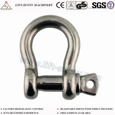 304/316 Stainless Steel Us Type Screw Pin Anchor Bow Shackle