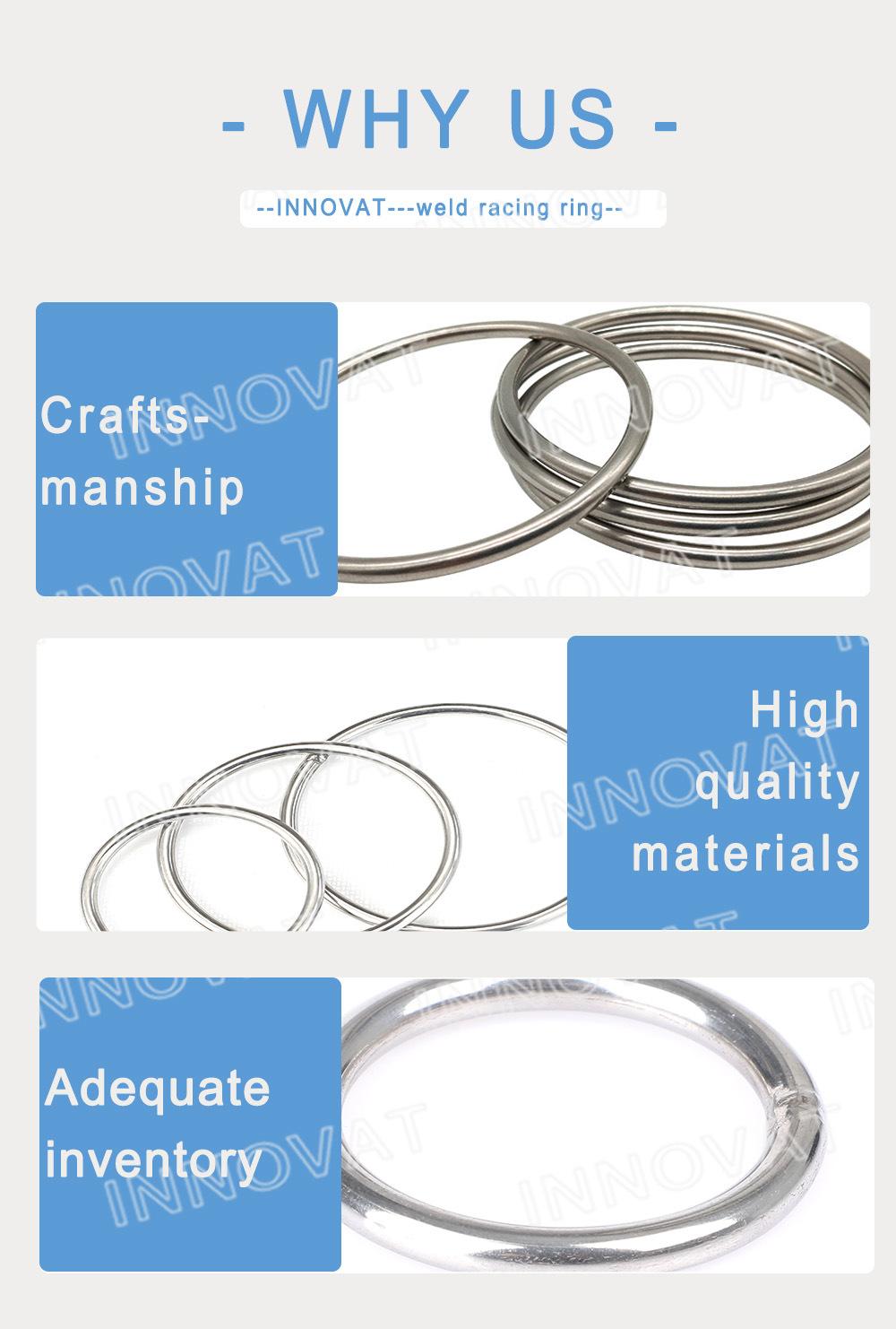 Insulation Accessories Inventory 3X30mm Round Sharp Stainless Steel Weld O Lacing Ring