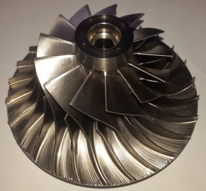 Custom 5 Axle CNC Milling Titanium Turbine Impeller