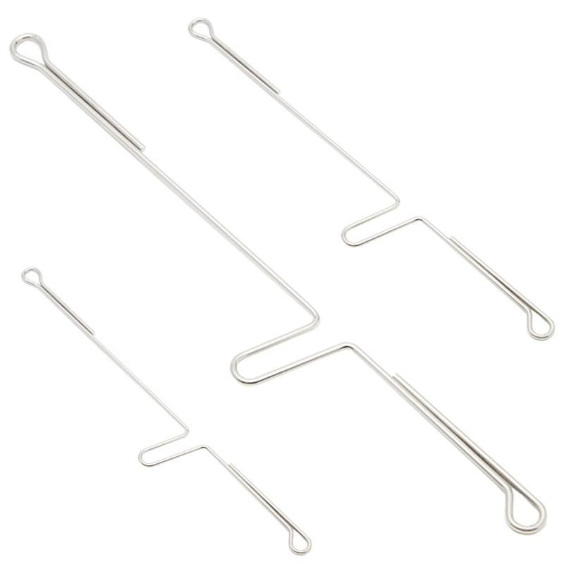 Custom Steel Spring for Tent Tube Lock V Shaped Flat Push Button Clips Pins