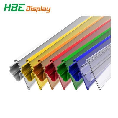 Supermarket Plastic Shelf Price Tag Holder Data Strips