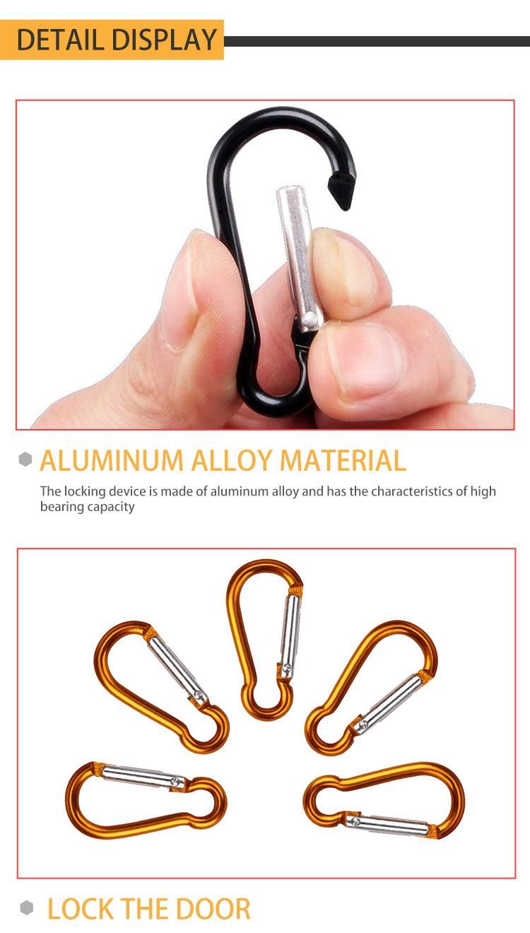 Gourd Shaped Aluminum Carabiner Swivel Hook