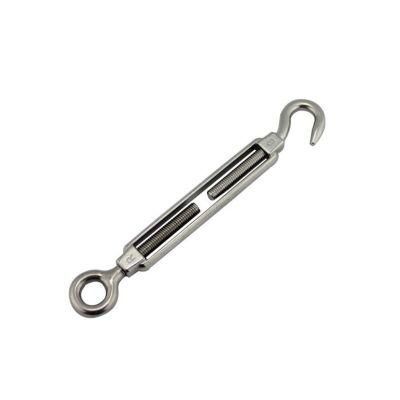 Us Type Drop Forged Carbon Steel Open Body Wire Rope Turnbuckle with Hook Eye
