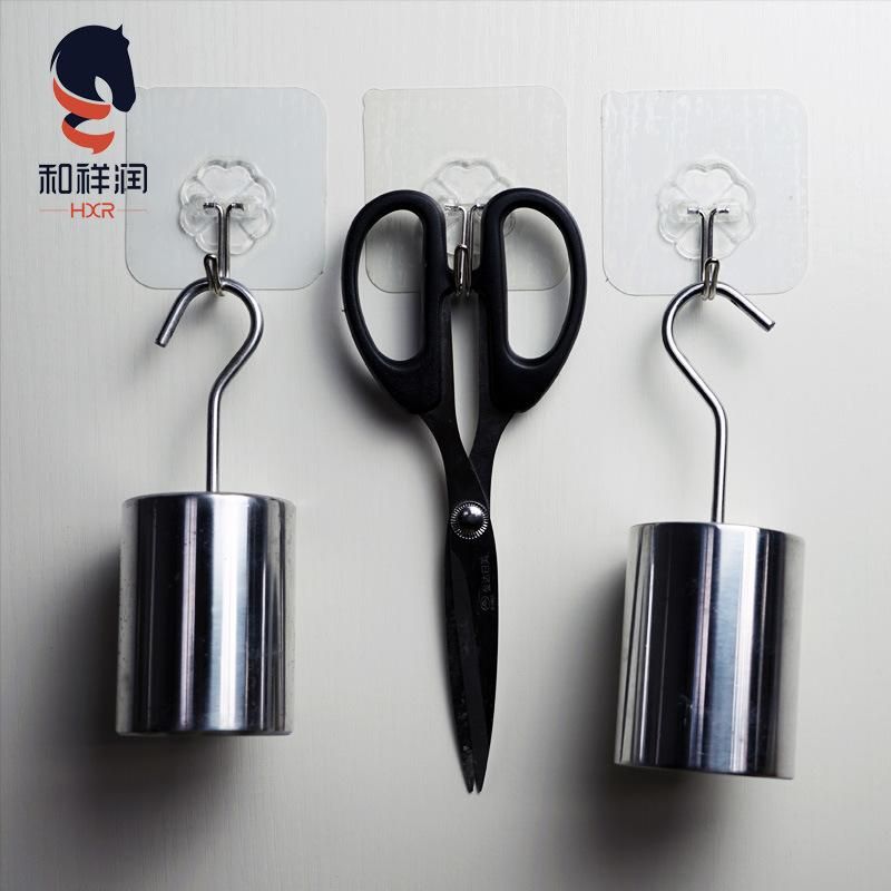 Transparent Removable Hooks with Strong Acrylic Adhesive