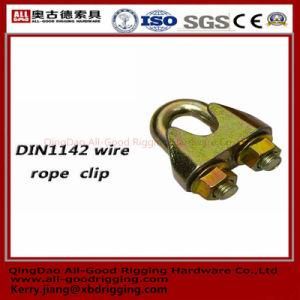 Yellow Zinc Malleable Steel DIN1142 Wire Rope Clips