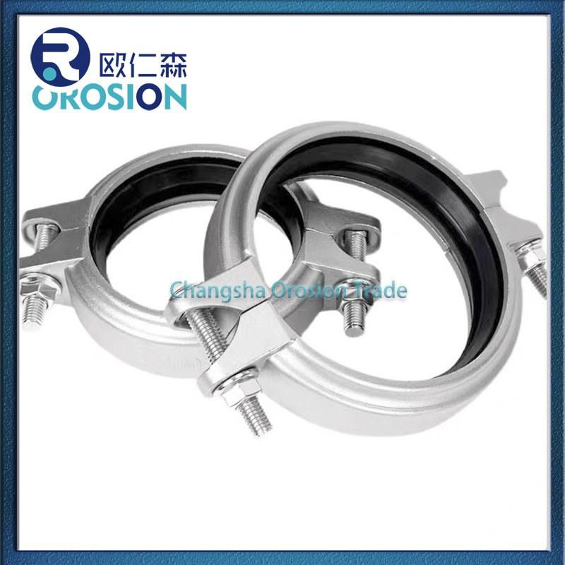 Stainless Steel Grooved Coupling Clamp for Pipe Joining