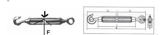 Commerial Type Malleable Turnbuckle with Galvanized Surface