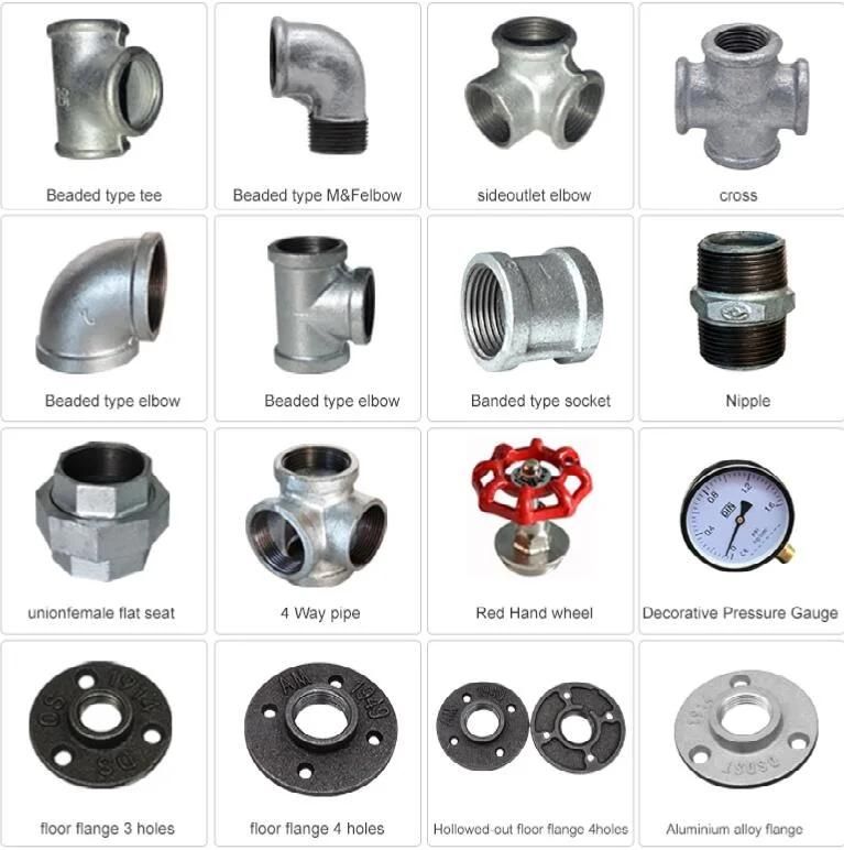 Wall Mounted Industrial Pipe Bracket Pipe Fittings