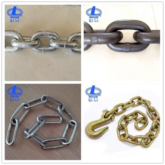China Manufacturer 10mm DIN763 Electro Galvanized Long Link Chain