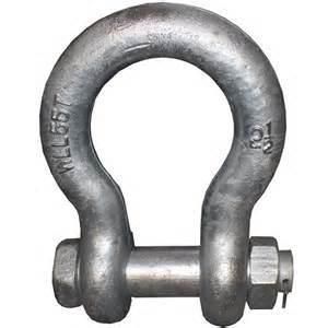 China 20 Years Factory Standard Sizes Bow Shackles for Chain Lifting Heavy Industry