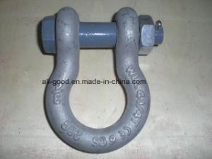Rigging Hot DIP Grey Galvanized Us Type Forged safety Bolt Bow Shackle