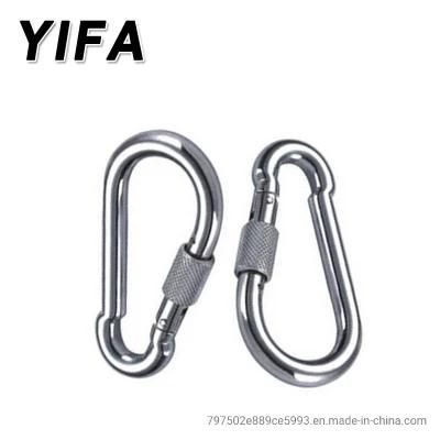 Stainless Steel Spring Hook with Safety Nut
