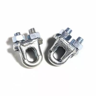 Us Type Steel Rigging Hardware DIN741 Wire Rope Cable U Clamp Clip for Cable Securing