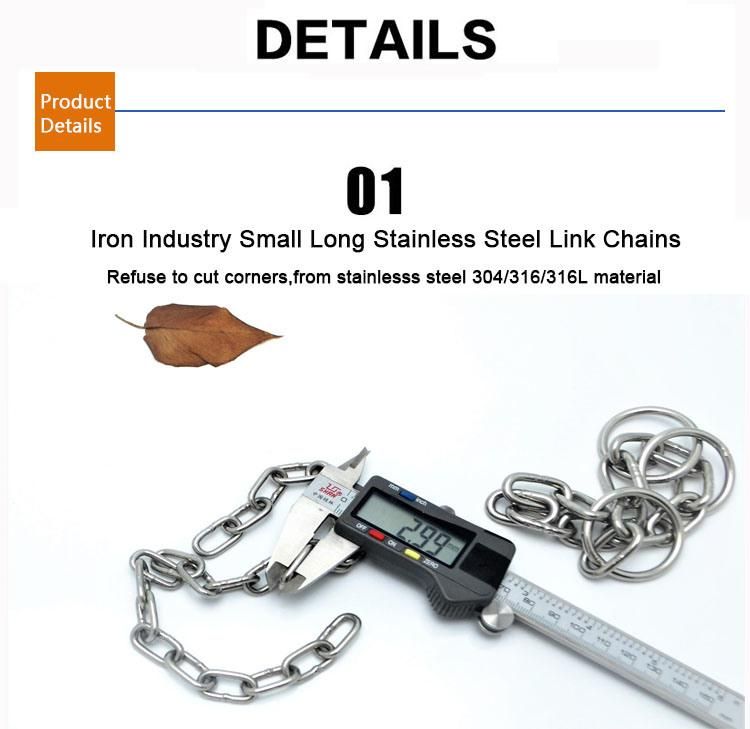 German Standard Chain DIN763 DIN764 DIN766 Metal Lifting Stainless Steel Link Chain