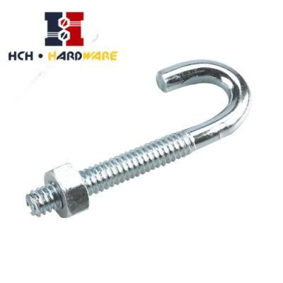Zinc J Stainless Steel Hook Bolt