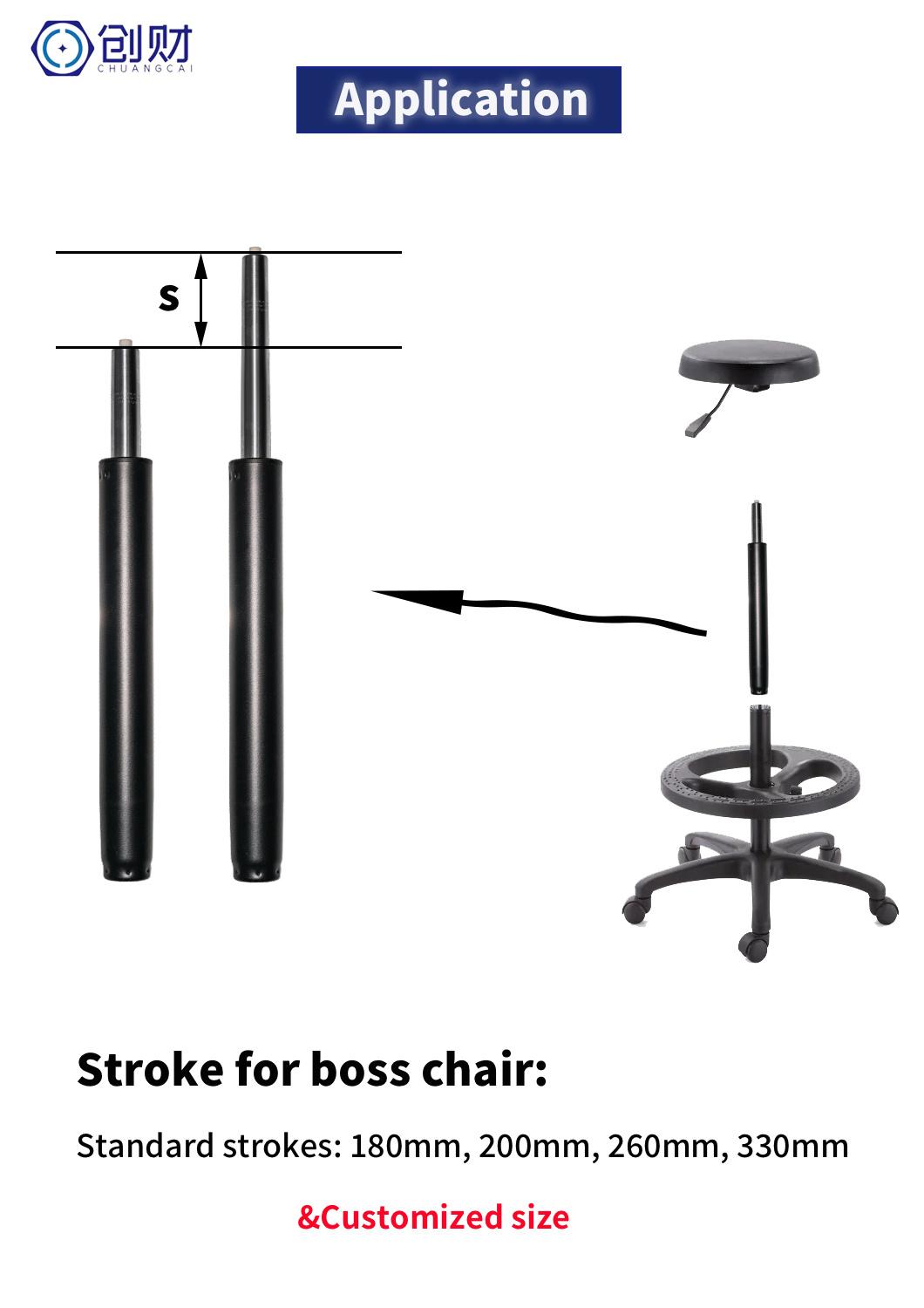 Supported Lift Using Durable Gas Spring for Office Chair