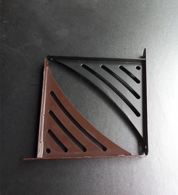 Right Angle Strengthen 194X200X26.5 Iron Shelf Modern Brackets for Bathroom/Kitchen/Bookshelf
