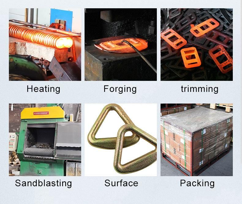 Forged Galvanized Steel Winch Strap Delta Ring/Triangle Ring