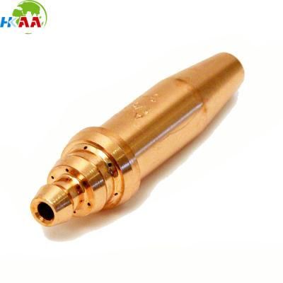 Precision Customized Brass CNC Machined Gas Cutting Jet Nozzle