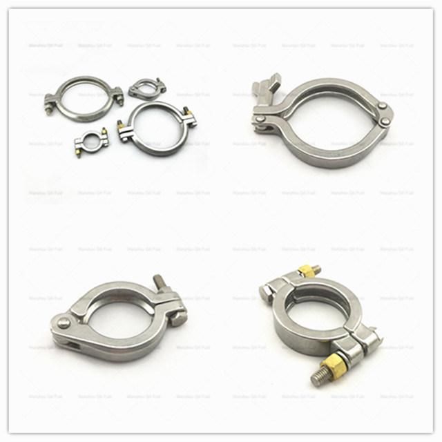 Sanitary Stainless Steel Fittings Pipe Clamps