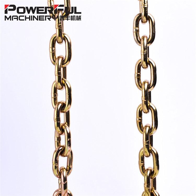 Factory Wholesale 5/16" G70 Transport Towing Chain Sling with Grab Hook
