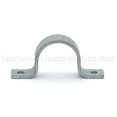 Galvanized Conduit Half Pipe Hold Clamp Saddle with Two Hole