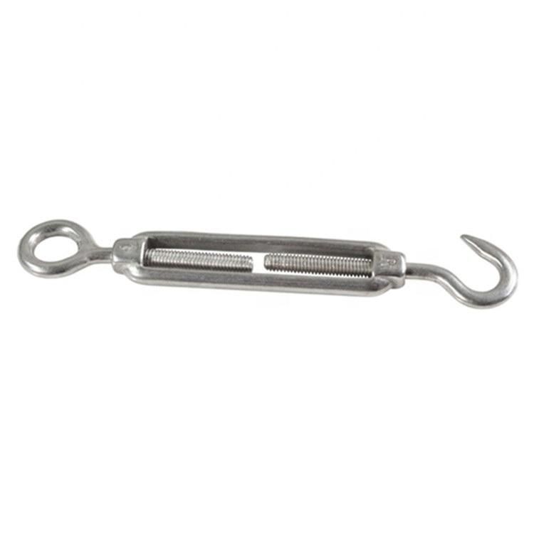 Stainless Steel 304 and 316 DIN1480 Hook Eye Turnbuckle