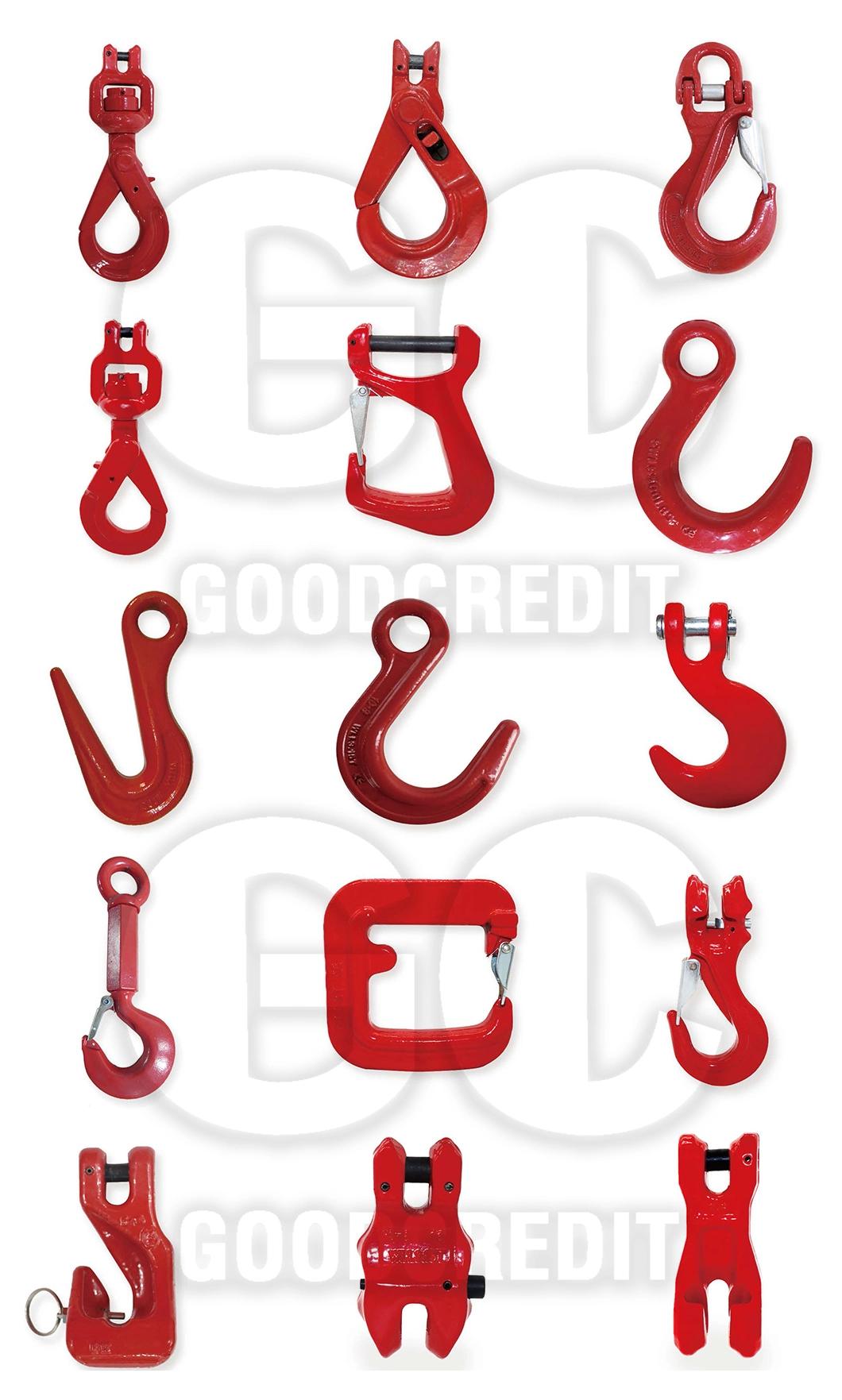 Us Type A320 Galvanized Alloy Steel Drop Forged Locking Lifting Eye Hook