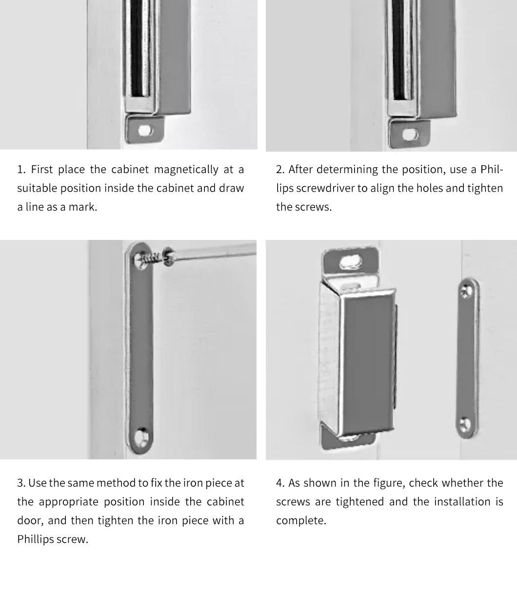 Cabinet Sliding Door Magnetic Suction