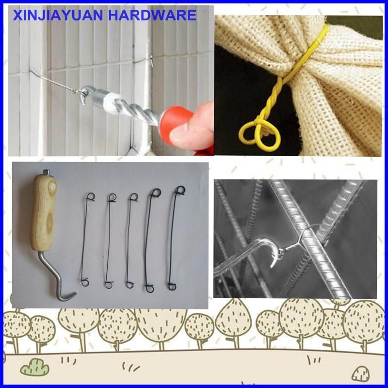 Bag Tie Tool Wooden Handle Wire Twister Hook